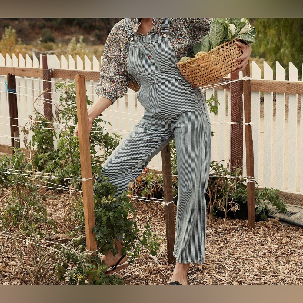 Brand new! Doen MYRTLE OVERALL - HICKORY STRIPE size 24